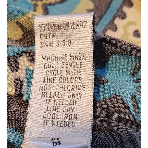 Dressbarn Black Paisley Print Dress Size 16‎ Career Casual Womens - Picture 4 of 10